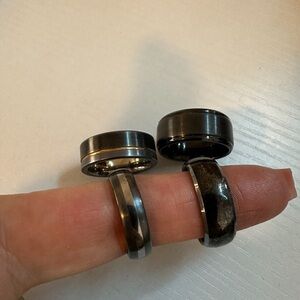 Men’s tungsten rings size 9